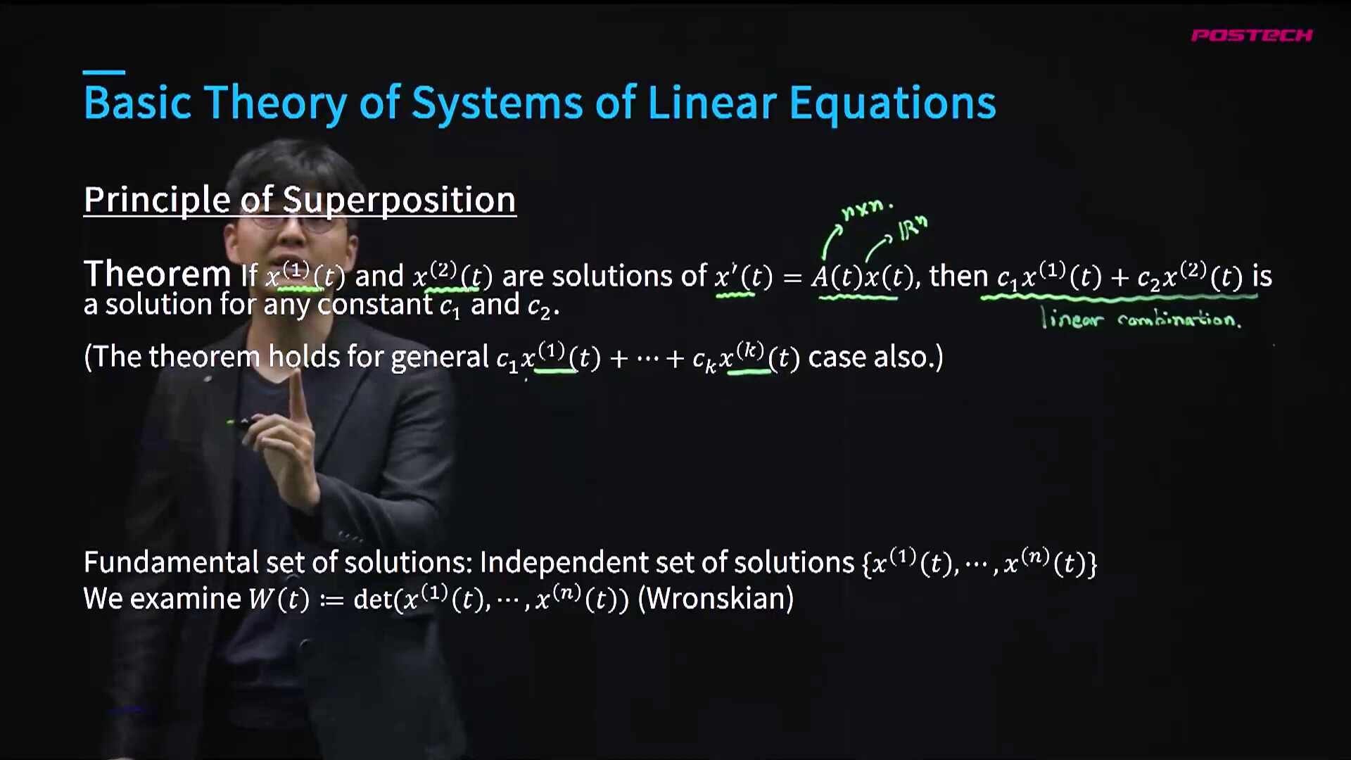 미분방정식differential Equation Part 2 Basic Theory Of Systems Of Linear Equations Edwith 0481